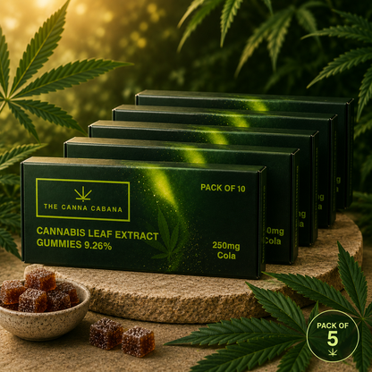 Cannabis Leaf Extract Gummies 9.26% (Pack of 5)